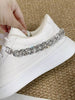1/2pcs Fashion Zinc Alloy Rotary Spring Hook ABS Rhinestone Chain Decor For Boots, Skateboard Shoes, Backpacks - Perfect Gift For Holidays, Parties And Special Occasions